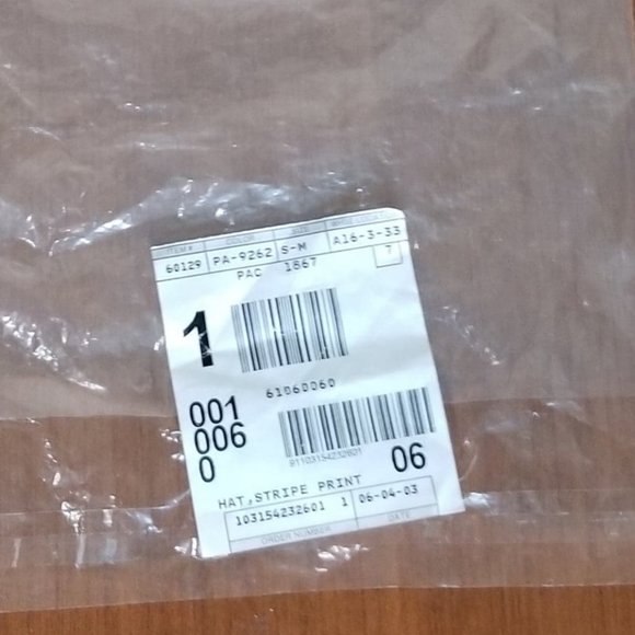 J. Crew Vintage Striped Crusher, Bucket , Fishermen's Hat Men's Size S-M NOS NWT - Picture 8 of 9